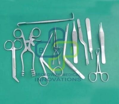 BASIC EAR SET SURGERY INSTRUMENTS FORCEPS ENT