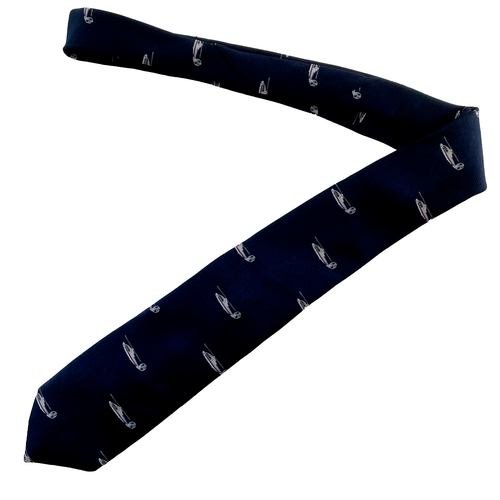 Sikorsky Aircraft Helicopter Blue Golden Clasp Tie 3 x 56