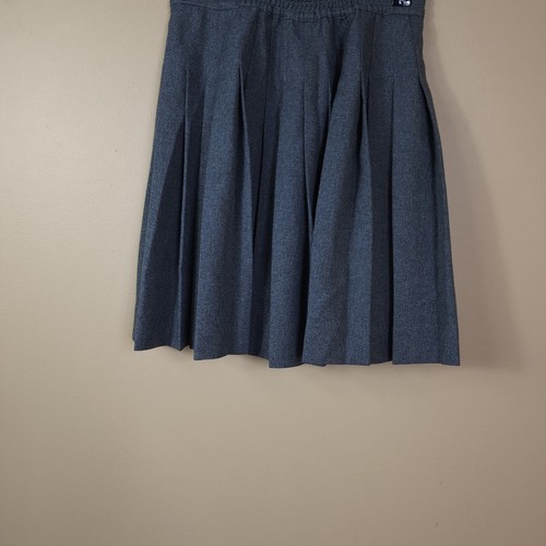 Dennis Girls Half Pleat Uniform Skirt in Gray Size 8 - Picture 6 of 12