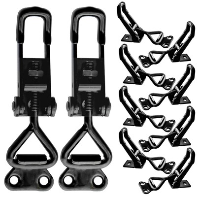 10Pack Black Toggle Latch Clamp, Heavy Duty Latch-Style Toggle Clamp, Adjusta...