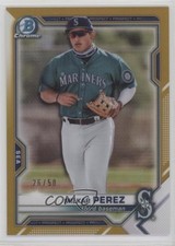 2021 Bowman Draft Chrome Gold Refractor 26/50 Milkar Perez #BDC-117 9hx