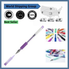 Vibrant Neon Glitter Violet Gel Pen - Easy Gr...