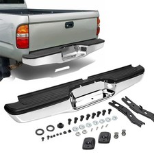 Rear Steel Step Bumper For Toyota Tacoma 1995-2004 Chrome Bumper Assembly