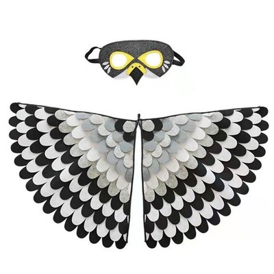 Kinder Tier Vögel Flügel Umhang Set Kinder Kostüm Spaß Vogel Umhang Cosplay