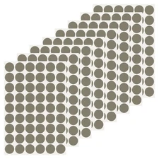 432 Pcs Dia. 21mm/0.8" Hole Cover Stickers, Textured Black