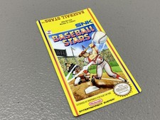 Baseball Stars NES Replacement Label