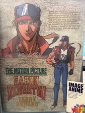 Vintage Fatal Fury Terry Bogard Pencil Board Shitajiki Anime Japan 7x10 