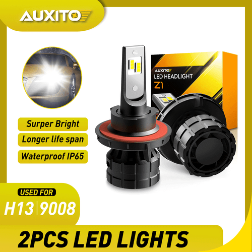 2x H13 9008 20000LM LED Headlight Bulb Kit High Low Beam 6000K Cool White CANBUS - Foto 1 di 9
