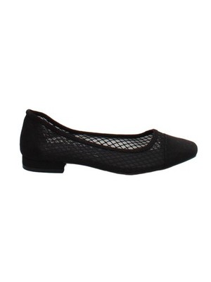 Büro Damen Ballerinas flach UK 4 schwarz 100% andere