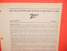 1934 Buick Chevrolet Ford Chrysler Dodge Zenith Radio Service Manual Model 7 1934 Buick Chevrolet Ford Chrysler Dodge Zenith Radio Service Manual Model 7