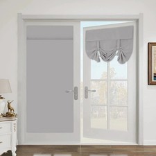 Blackout Door Curtains,French Door Blinds Stick on Curtains for Privacy and Ligh