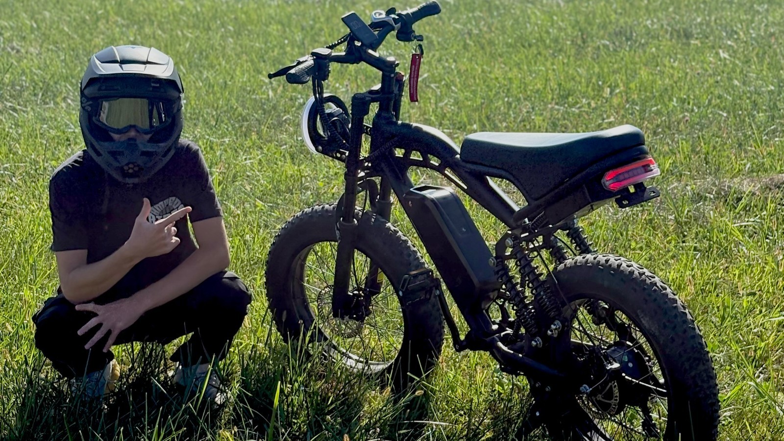 20'' Electric Bike 15AH 1500W Peak Mountain ebike Fat Tires Bicycle Adults USA