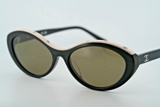 Chanel CH5416 1710S6 Sunglasses Full Rim Plastic Oval Lightweight 57-17-140 NIB