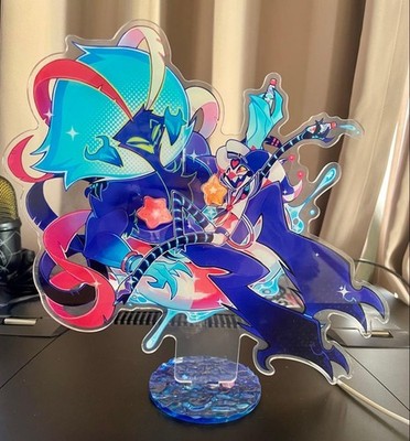 Helluva Boss Ozzie & Fizz Acrylic Stand Guitar Playing Colorful 20cm