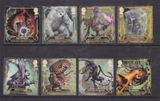 GB SG 5189-5196 MNH MINT STAMP SET 2024 KCIII DUNGEONS & DRAGONS SINGLES