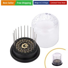 20 PCS Mini Twist Drill Bit Set to w/Dome Storage Case, High-Speed Steel Wire...