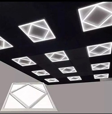 10X LED Panel Leuchte 600x600 Gitterkante Rahmen Diamant Design 72W Slim 6500K