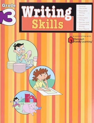 New: Writing Skills: Grade 3 (Flash Kids Harcourt Family Learning)