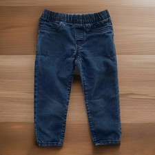 OshKosh Toddler Girls Jegging Jeans Lightweight Blue Denim Elastic Waist Size 2T