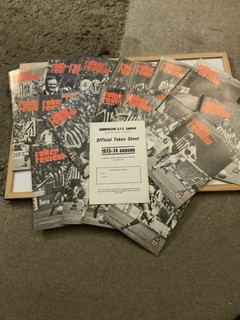 SUNDERLAND 1973/74 FOOTBALL PROGRAMMES x 19 Plus Cup Winners Cup x 2