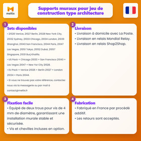 Wall Mounts for LEGO Architecture Skylines All Sets Available