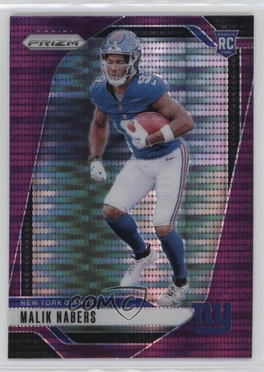 2024 Panini Prizm Rookies Purple Pulsar Prizm Malik Nabers #370 Rookie RC
