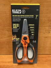 Klein Tools 2100CS 7 Inch Long Reach Cable Stripping Electrician Sissors