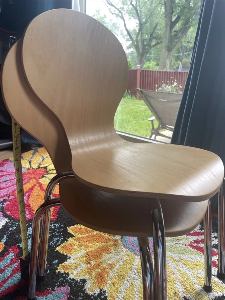 Juego de 2 sillas danesas Mid-Century modernas estilo Arne Jacobsen serie 7  Foto 3 de 4