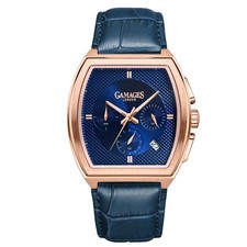 Gamages of London Limited Edition Men’s Chronograph Watch On Blue Leather Strap