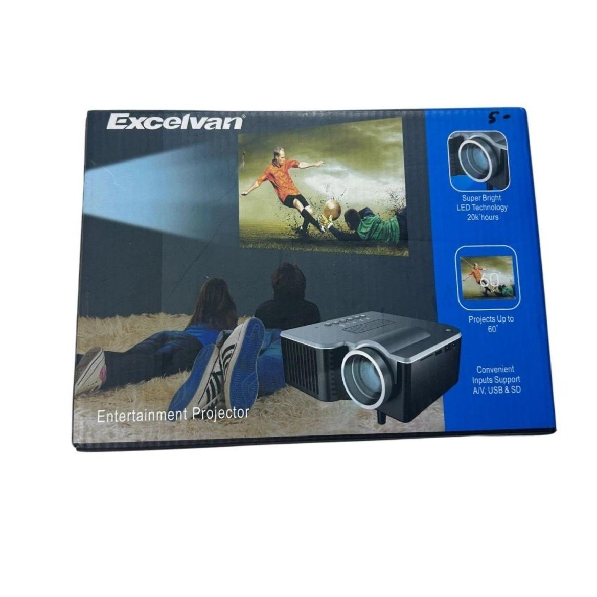 Excelvan Entertainment Mini Projector HD LED LCD Image System