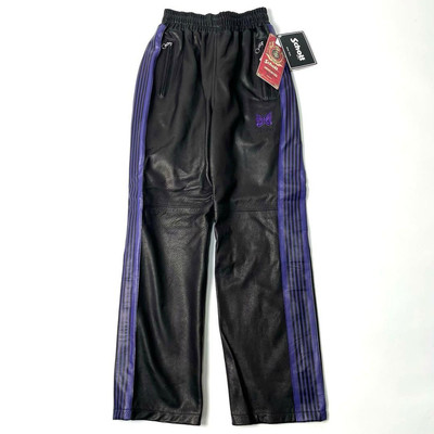 NEEDLES x Schott Track Pants Cowhide Leather Size-XS Used | eBay