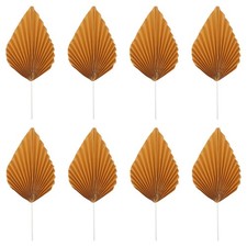20 Pcs Leaf Cake Decorations Palm Topper for Birthday Eating Fan Party