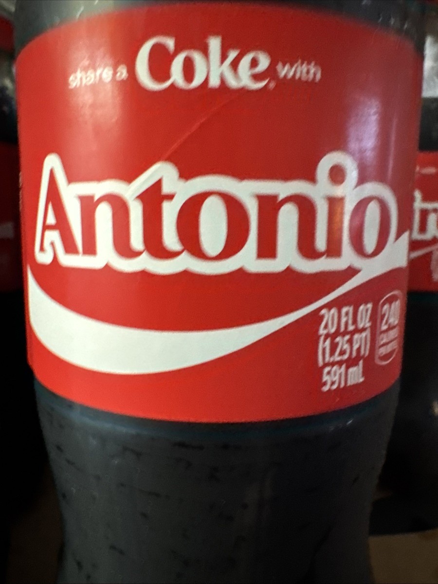Share A Coke with Antonio 2025 Personalized Gift Coca Cola Bottle
