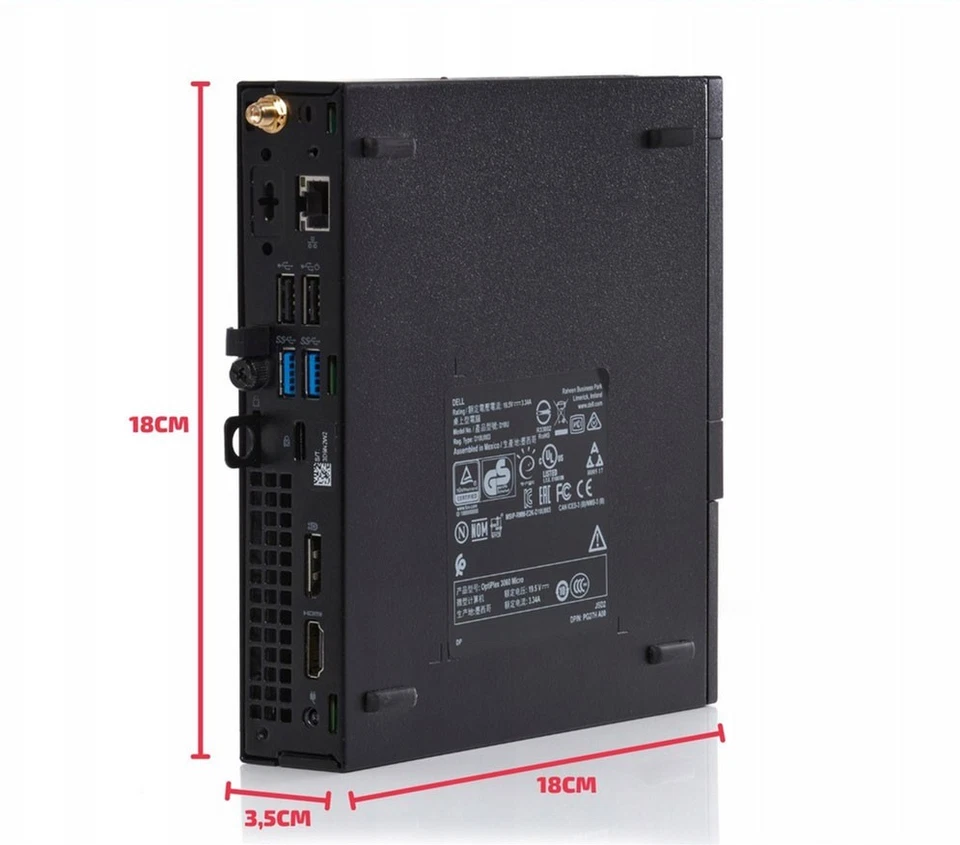 Dell OptiPlex 3060 i5-8th Gen Tiny PC 16GB RAM 256 GB SSD Windows 11 - Grade A - Image 3 of 4