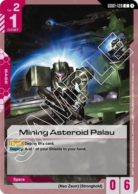 Mining Asteroid Palau - GD01-128 NM - Gundam TCG Card Game