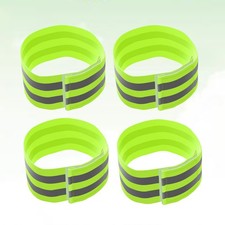4 Pcs Reflector Bands Walking Reflective Safety Armbands Wristband Athletic