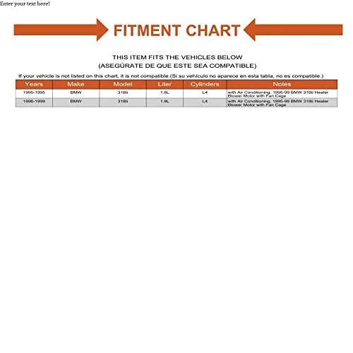 Heater Blower Motor for 95-99 BMW 318ti with Fan Cage - HVAC Air Conditioning Foto 3 de 3
