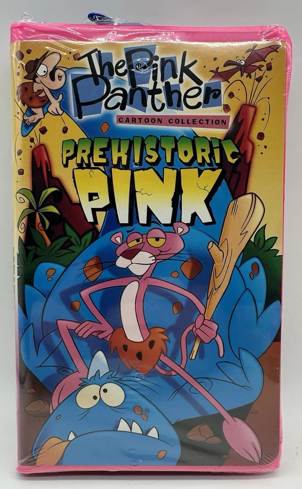 Pink Panther VHS Lot Of 4 Clamshell Toys Jet Pink Bananas Prehistoric Pinkarella - Image 2 of 4