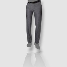  295 Alfani Men Slim-Fit Gray Flat-front Suit Trousers Dress Pants 30W 32L
