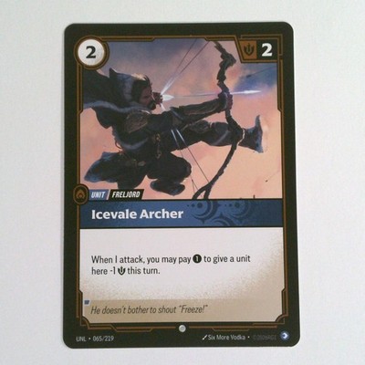 Icevale Archer Common | 065/219 NM/M | Unleashed Riftbound