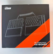 RK ROYAL KLUDGE RKS70 Ergonomic Split Keyboard Wireless PC Gaming Keyboard