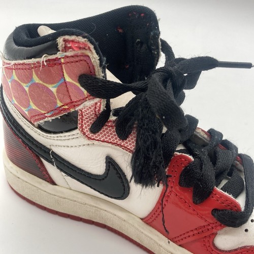 Size 1Y - Jordan 1 Retro High OG Spider-Man Across the Spider-Verse DV1749-601 - Picture 9 of 11