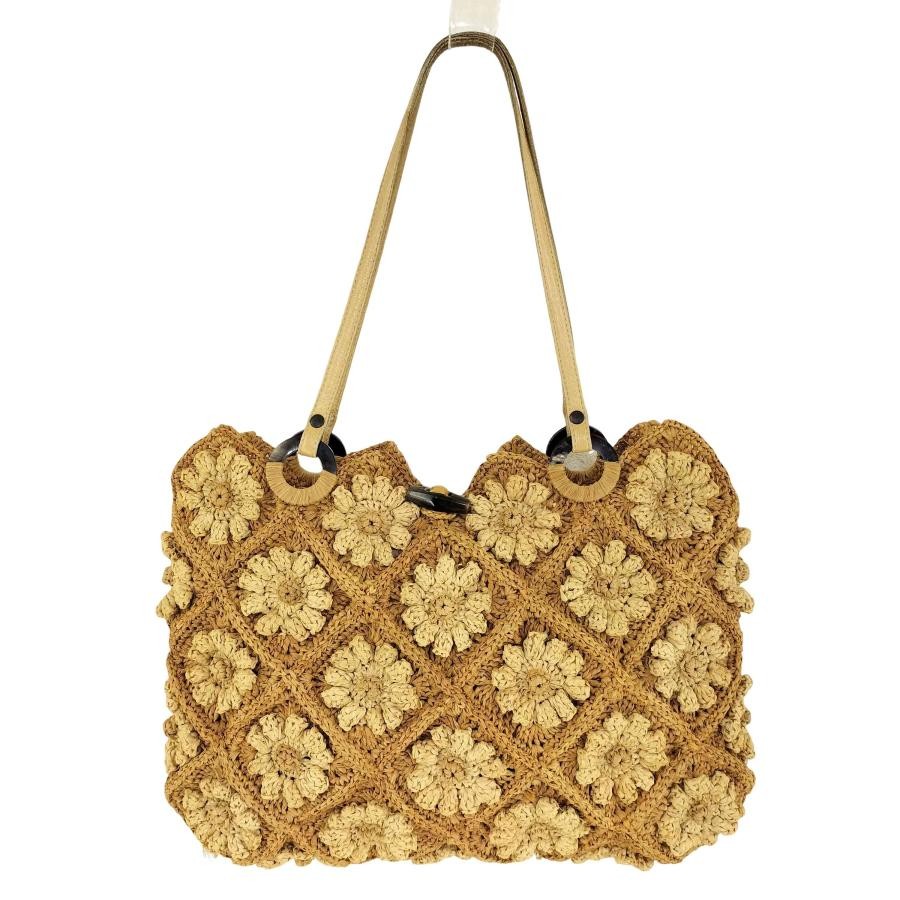 Jamin Puech Raffia Material Flower Handbag for Women Auth From Japan TK