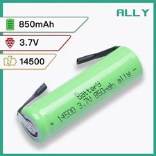 AA/LR6/14500 Tabbed Li-Ion Rechargeable Battery - 3.7V 850mAh