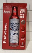 Budweiser Aluminum Bottle Wireless Bluetooth Portable Speaker Rechargable NEW
