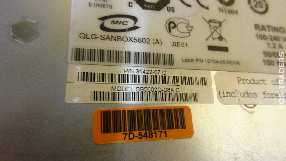 QLogic SANbox 5600 16x 4Gb SFP + 4x 10Gb Stacking Ports Switch DUAL PSU - Image 4 of 4