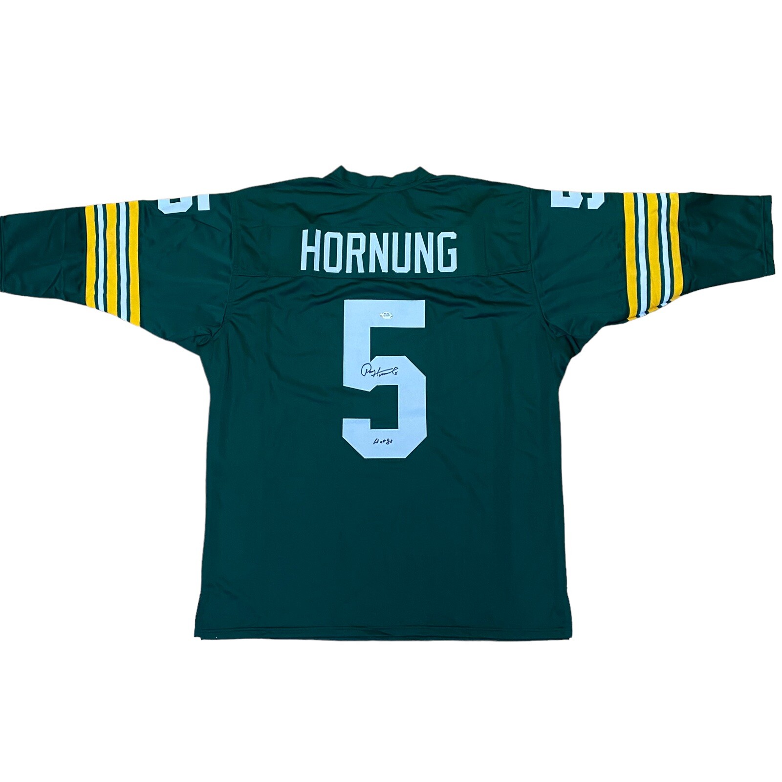 Paul Hornung Autographed Signed Green Bay Packers Green Jersey PSA/DNA QB/RB Notre Dame 