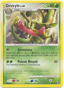 Pokemon Diamond & Pearl Great Encounters - Grovyle Card 40/106