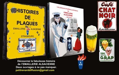 Lot 2 livres Emaillerie Alsacienne de Strasbourg