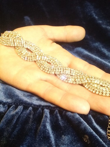 Bracciale Donna Tennis SWAROVSKI ORIGINALI Cristalli Oro Giallo new Gioielli - Foto 8 di 11